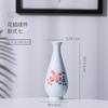 Hand Drawn Small Vase Mini Ceramic Hydroponic Planter Blue and White Porcelain Flower Arrangements Home Decoration Accessories
