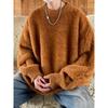 Men's Japanese Retro Loose Knit Sweater for Autumn and Winter