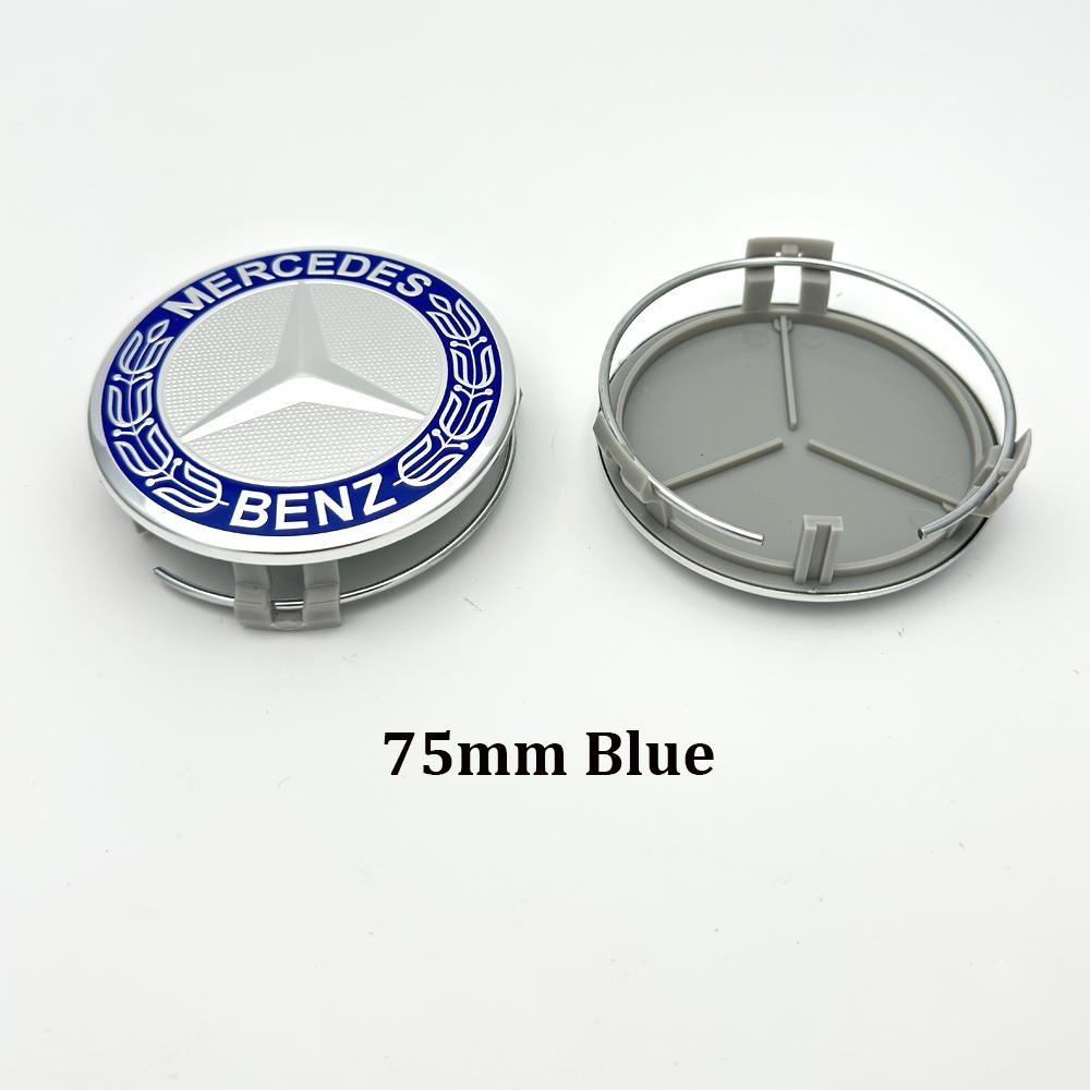 2026 Hot 4PCS 75mm Car Wheel Center Hub Caps Cover For Mercedes Benz AMG B/C/E/S Class w204 w211 w205 W212 w203 w213 w124 car accessories