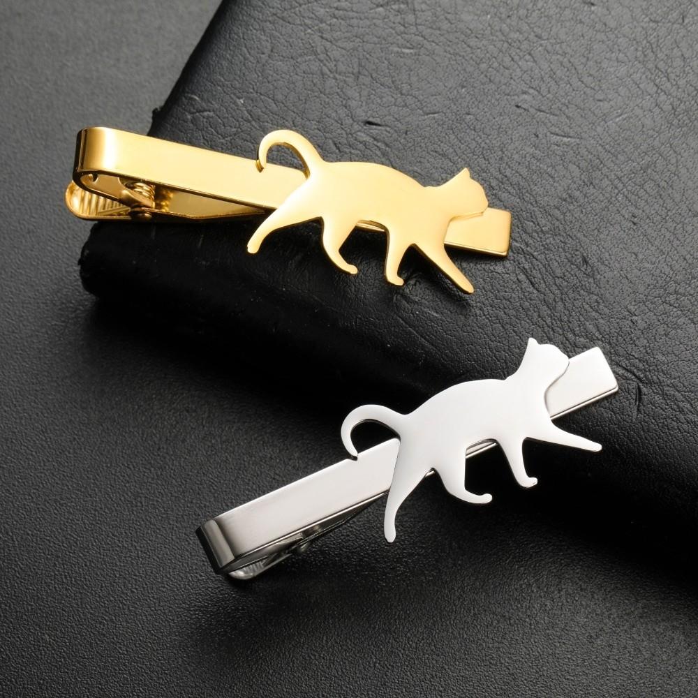 Punk Cat Tie Clip Cute Sausage Dog Necktie Buckle Creative Dachshund Tie Pin  Women Men