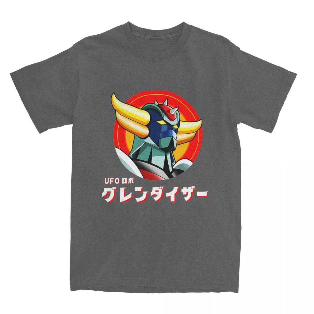 Japanese Goldrake Anime T Shirt Men Vintage Manga Funny Cotton T-Shirts Summer O-Neck Harajuku Tees Wholesale Oversized Clothes