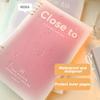 Simple Stationery A5/B5 Binder Notebook Horizontal Line Gradient Color Kawaii Loose-Leaf Notebook 60 Sheets PVC Cover