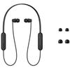 Sony Беспроводные наушники WI-C100: Совместимость с Bluetooth/25 часов автономной работы/IPX4 защита от брызг/оборудование DSEE черный WI-C100 BZ маленький