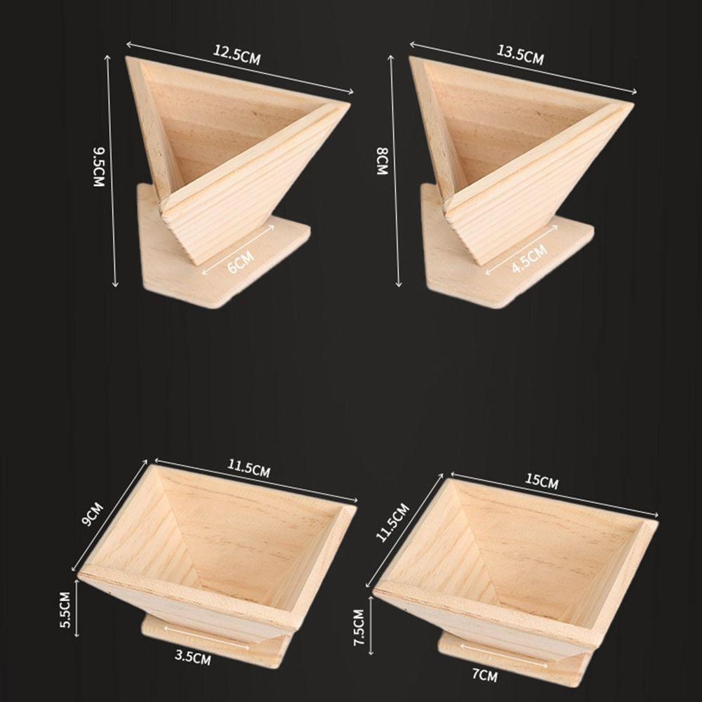 Square Shaped Homemade DIY Wooden Rice Ball Mold Baking Tool Zongzi Maker Rice-Pudding Mould