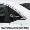 ABO2  2Pcs Car Window Sticker Auto Glass Decoration Stickers For Honda Civic Accord Fit Jazz Pilot CRV Odyssey Passport City Shuttle