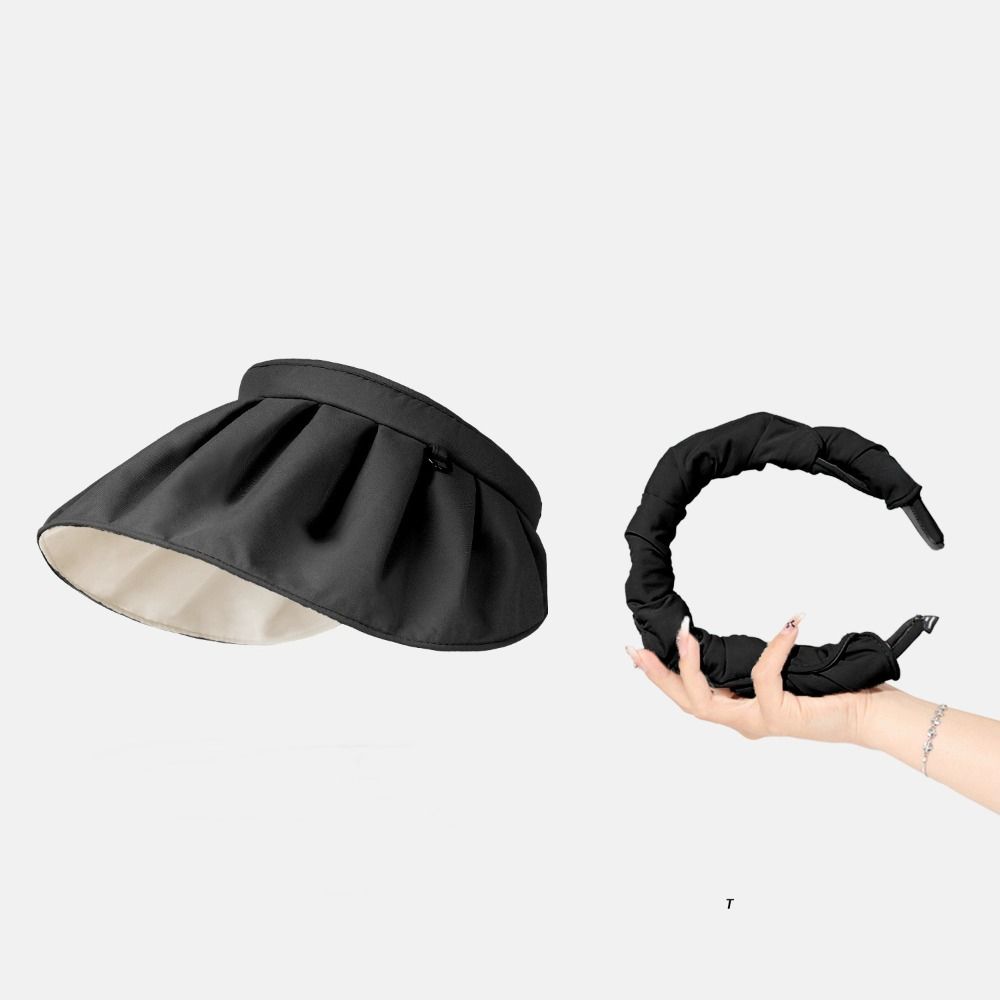 Летняя кепка-повязка для защиты от солнца без верха, складной козырек, женская ракушка, спорт