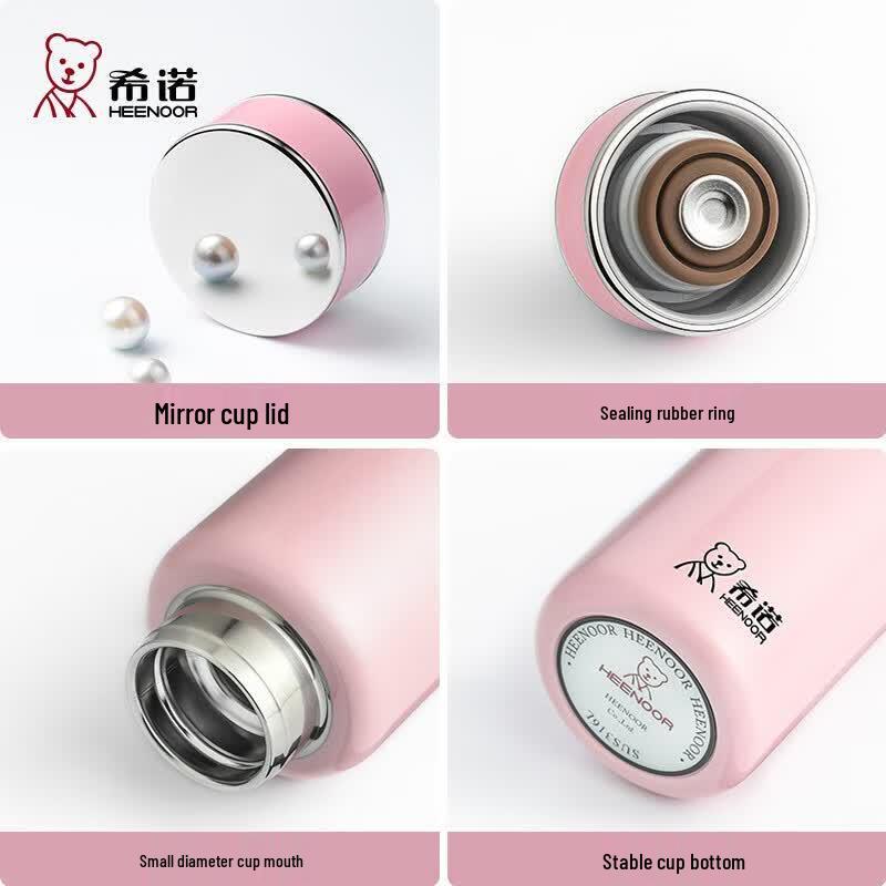 Heenoor 316L Stainless Steel Mini Portable Thermos 190ml