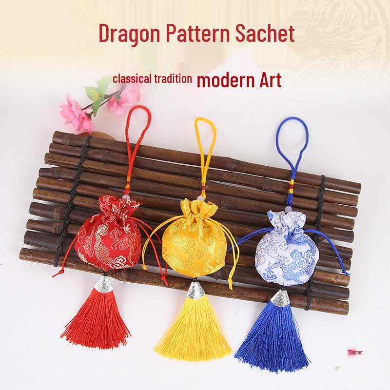 Ancient Style Lavender & Mugwort Sachet - Dragon Boat Festival Mosquito Repellent Pouch