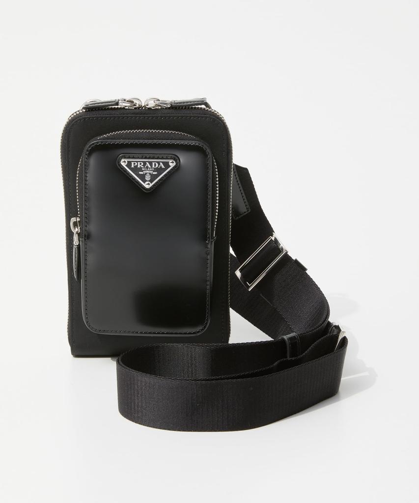 Prada Shoulder 2ZT060 Women's Re-Nylon Bag, 789, NERO.