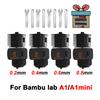 Hotend For Bambu Lab A1/A1 Mini/H2D/H2S/P2S Assembly Hotend Kit 0.2 0.4 0.6 0.8MM For 3D Printer Bamboo Lab