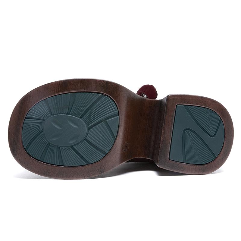 Fashion GKTINOO Women Motorcycle Boots Genuine Leather 2025 New Zip Round Toe Women Shoes Sewing Handmade Retro Ankle Platform Boots