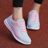Fashion Sneakers Women Leather Shoes Breathable Lace Up Sport Sneakers Casual Anti Slip Round Toe Zapatillas De Mujer Running Walking