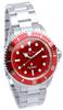Radio Reverse Rotation Prevention Water Resistant To 10 Silver X Red [Salvatore Mara] Watch, Solar, Bezel, ATM, Men's, SM22110-SSRD
