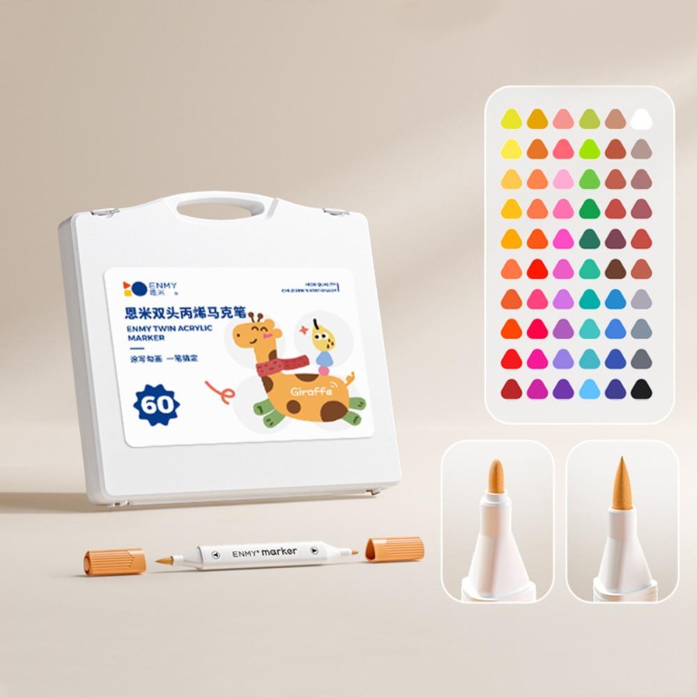 Fineliner Drawing Dual Tip Brush Acrylic Paint Marker Child Painting Graffiti Pens  DIY Crafts
