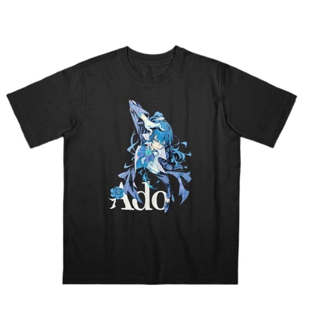 Ado World Tour Merch Tour Tshirts Merch Summer Unisex Short Sleeve Tee Streetwear Cotton Hiphop Tshirt