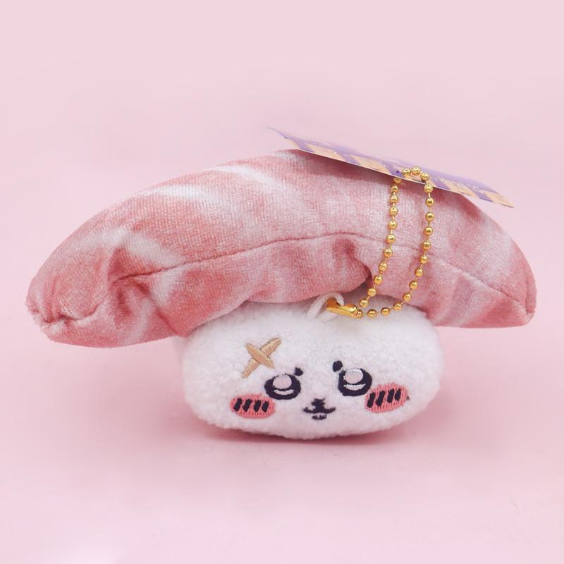 Adorable Tokyo Gii Kawa Plush Sushi Rice Ball Keychain With Cute Animal Designs