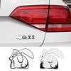 Compatible with Volkswagen GTI Golf 6/7 Evil Rabbit 3D Metal Car Sticker Logo