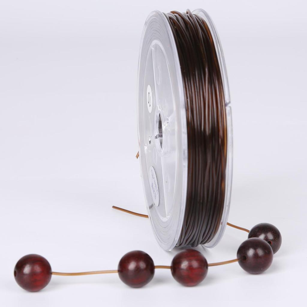 Эластичная леска Прозрачная хрустальная бисерная нить для изготовления браслетов и ожерелий своими руками