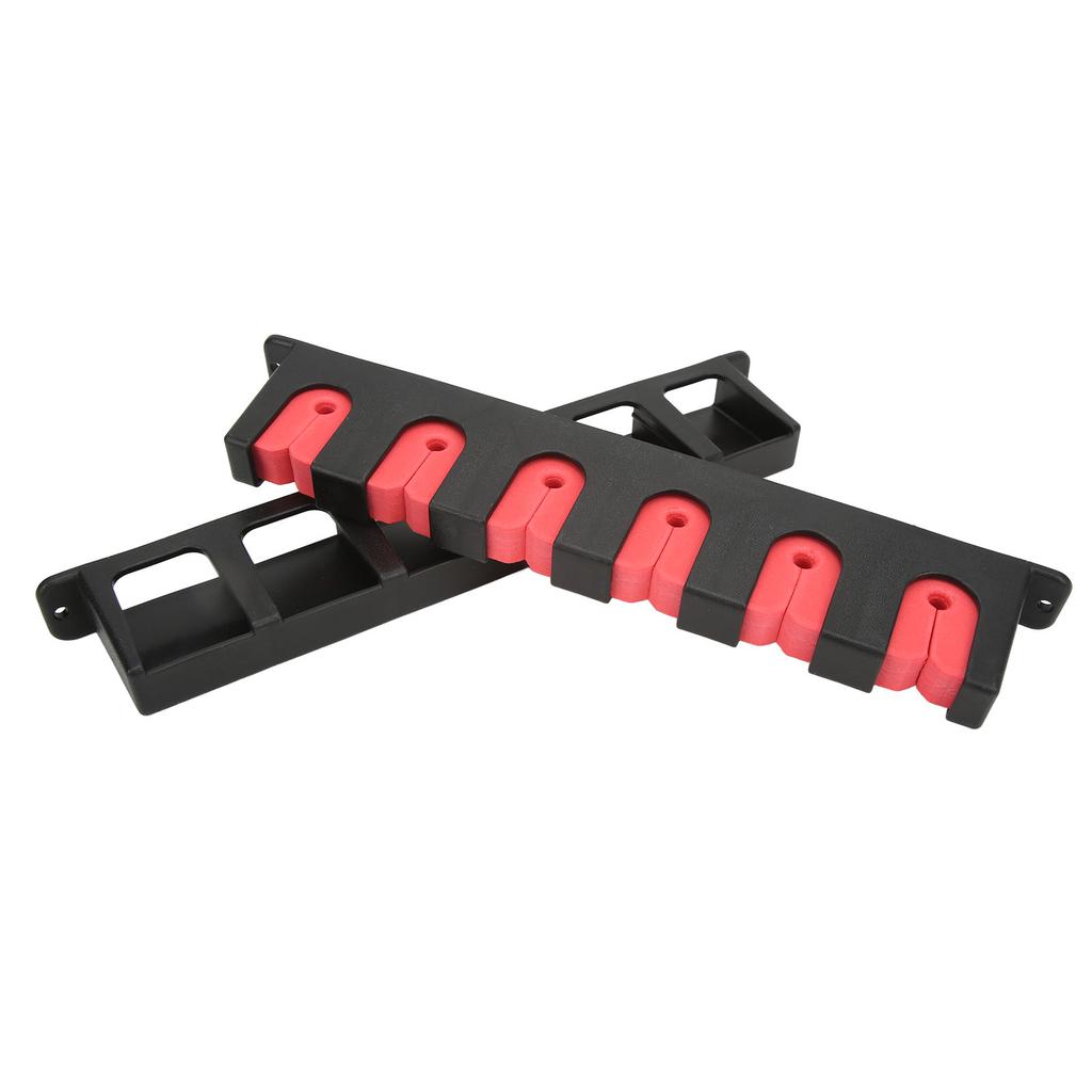 2Pcs Wall Mounted Fishing Rod Rack Orderly Storage Space Saving Anti Scratch Horizontal Fishing Rod Holder for Household