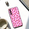 Red Chili Pepper Phone Case For Samsung Galaxy A73,A72,A71,A70,A53,A52,A51,Soft Black Cover