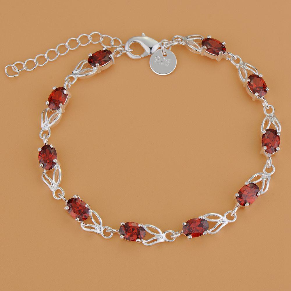 925 Silver Bracelet Heart High Quality Romance Chain For Woman Men Fashion Engagement Party Wedding Jewelry Gift