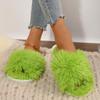 Women's Indoor Slippers 2024 Autumn and Winter New Plush Home Lazy Slippers Anti Slip Durable Fashion Warm Sandals Slippers