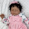 BZDOLL 50 СМ Спящий Реборн Кукла-младенец Игрушка для девочки Виниловые конечности Тканевое тело куклы Прекрасный подарок ручной работы на день рождения Игрушка для игры в домик Игрушка для сна