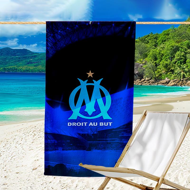 Beach Towel with Marseille Pattern - soft,absorbent,machine washable Lightweight&Modern,swimming,Travel Essentials