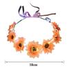 Hairband Glowing LED Wreath Halloween Crown Flower Light Up Headband Christmas Party Decoration
