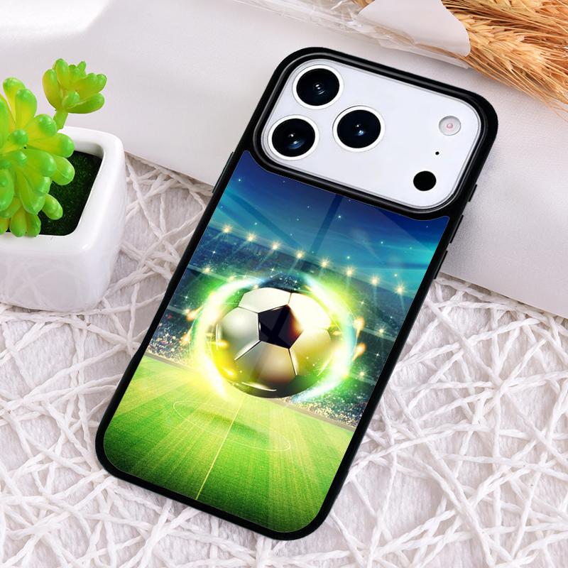 Чехол для телефона с футбольным мячом Football Futbol, ударопрочный, для iPhone 17 Air 16e 15 11 12 14 13 Pro Max, Cover Coque
