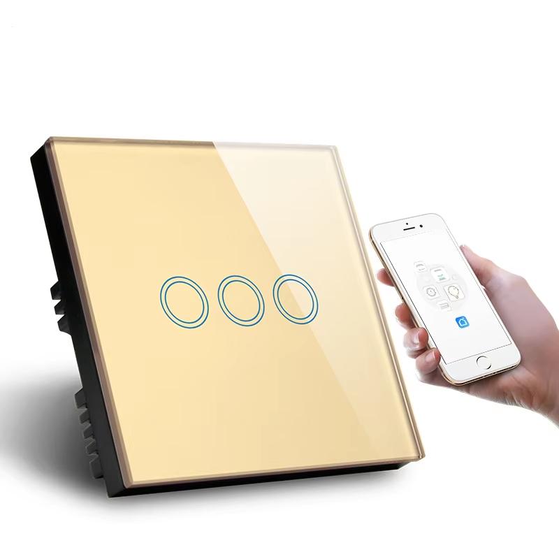 Smart for Smart APP WiFi ABS Zigbee IP20 Hotel Wall Light Controller Switch 10A Manual Control Wall Switch 86*86