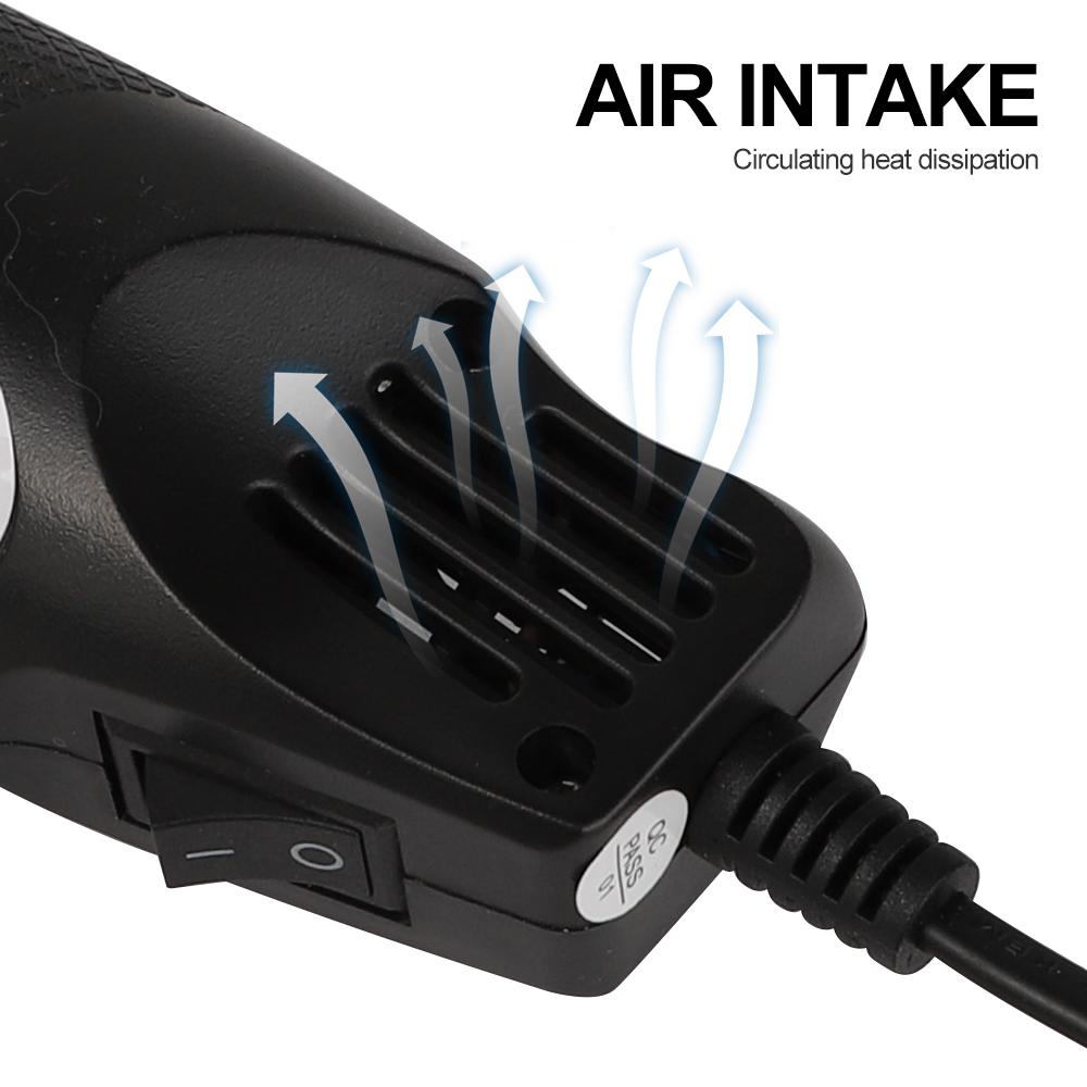 220V/110V Mini Heat Gun Electric Power Hot Dryer Hot Air Gun 300W Heat Temperature Blower Shrink Plastic Soldering DIY Crafts Tool