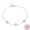 Jewelry Daisy S925 Silver Bracelet Fashion European and American View Women's Silver Bracelet
