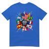 2026 Soccer World Usa Flag Burst Fan Tee TShirt