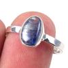 Кольцо из чистого серебра 925 пробы с натуральным кианитом, размер 8 L6p10
