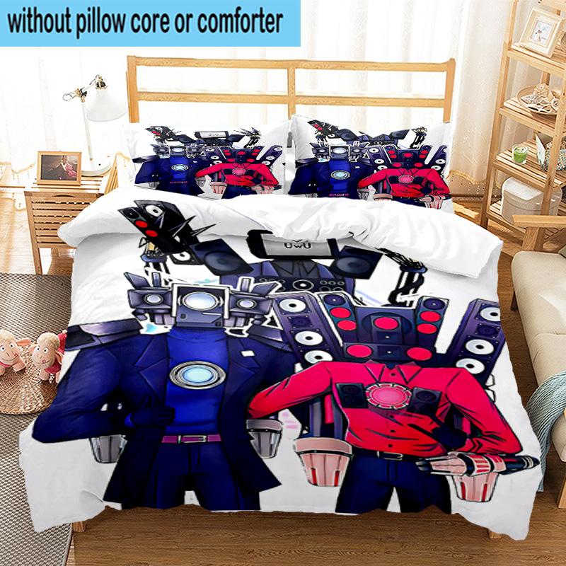 3PCS Skull And Sun Carnival 3pcs Bedding,Including 3PCS Duvet Cover And 2pcs Pillowcases Perfect for Christmas,Ideal for Bedroom, Dormitory