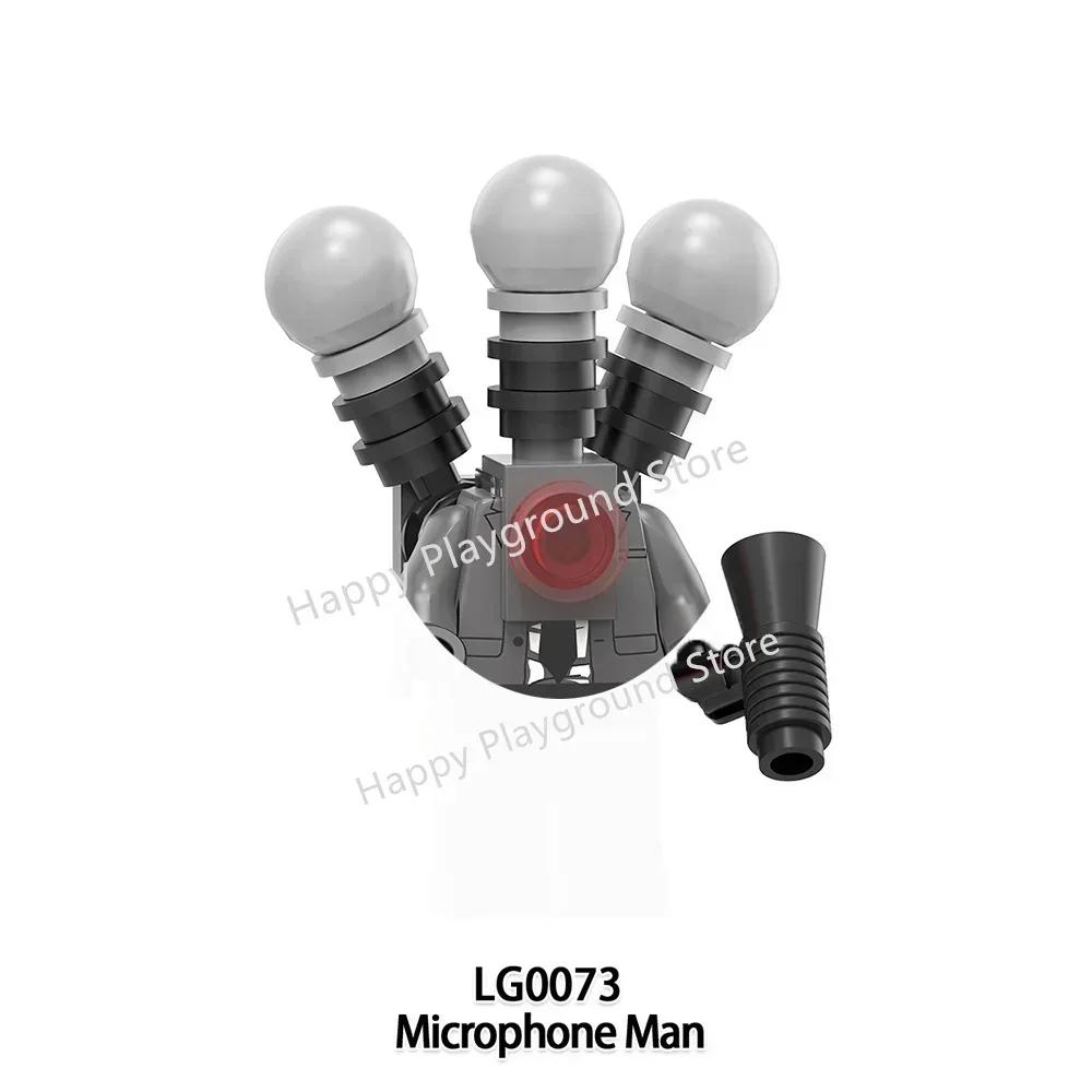 Скибиди Туалетный Человек Аниме Мультфильм Кубики Куклы Камерамен Спикермен ТВ Человек Мини Фигурки Действия Кубики Строительные Блоки