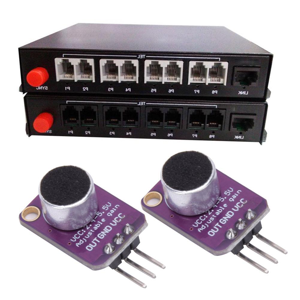 2 шт. Электретный микрофонный усилитель регулируемый MAX4466 Электрооборудование CMA4544PF W