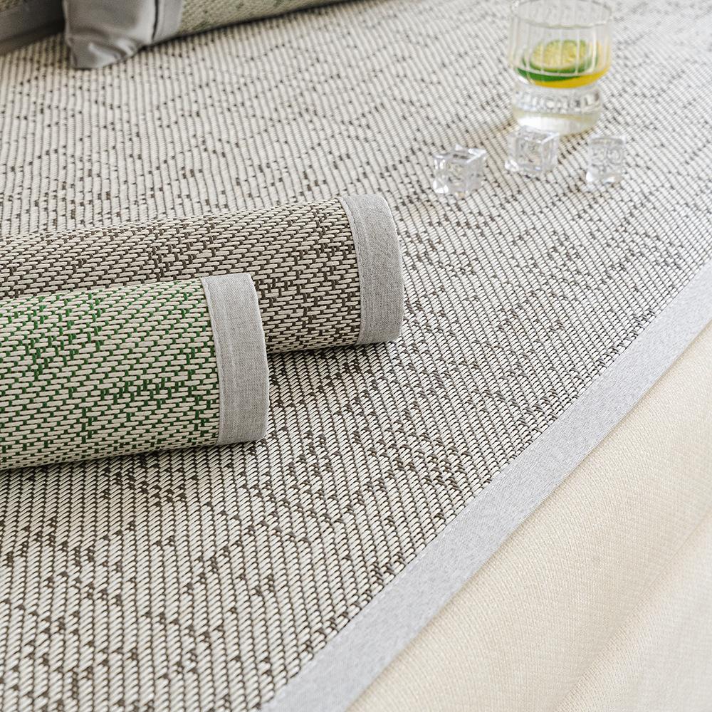 Ротанговый коврик Летний прохладный коврик для дивана Новый коврик для дивана с прямым рядом Летняя нескользящая накладка на сиденье Чехол Ткань