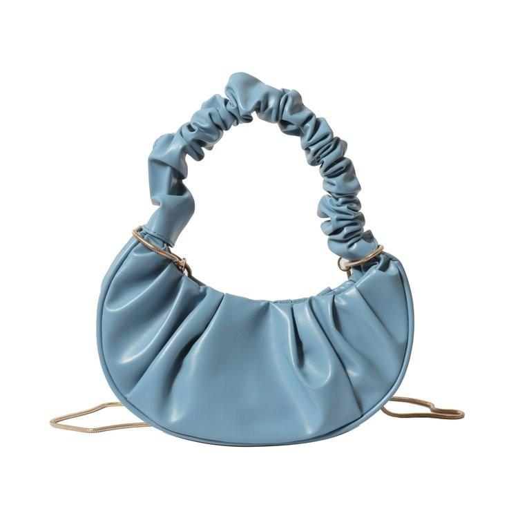 Trendy Gender-neutral Fashion Cloud Bag With Elegant Pleated Texture For Everyday Use
