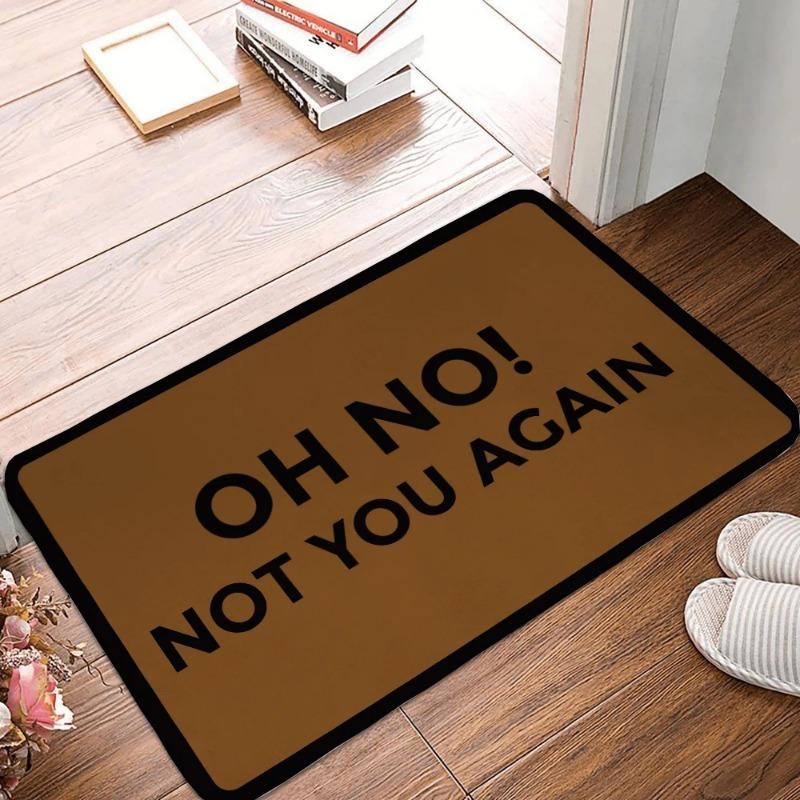 Welcome Area Rug Retro Carpet Floor Mat Doormat Durable Doormat Home Entryway Outdoor Decor Washable Non-Slip Minimalist