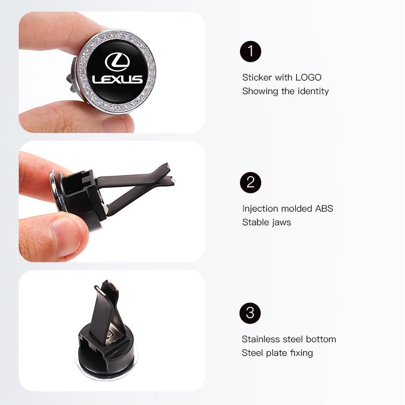 1Pcs Air Outlet Aromatherapy Clip Car Solid Perfume Freshener For Lexus F SPORT GX460 Ct200h IS250 ES 220D IS200 Fsport GS GX IS