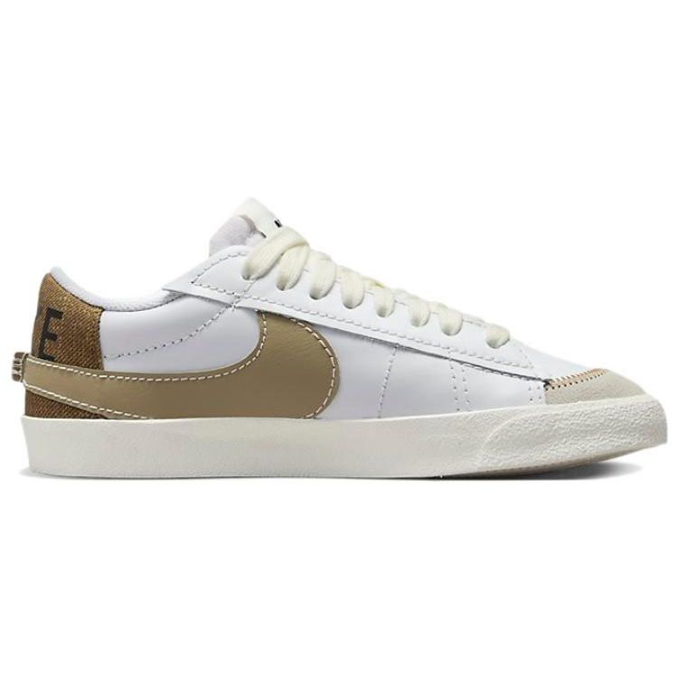 Nike Кроссовки Blazer Low '77 Jumbo Белый Хаки Парус Черный Лесной Орех Безопасный Оранжевый Мужская Обувь DZ2772-121
