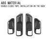 One set Carbon Fiber Texture ABS Door Cup Panel & Inner Handle Frame for Toyota Interior