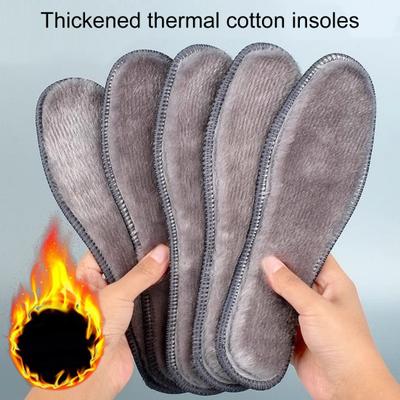 2 пары зимних теплых плюшевых стелек, утолщенных стельками из искусственного меха и флиса, пушистые термоподкладки для обуви для мужчин и женщин