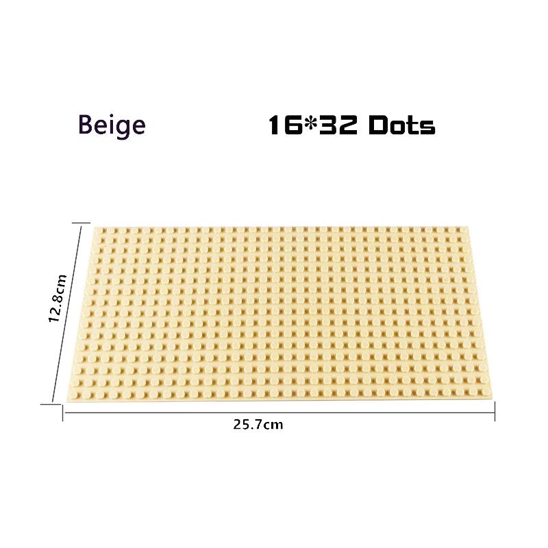 Базовая пластина 32*32 16X32 16X16 точек, строительные блоки, опорная пластина, пластиковая пластина «сделай сам», классический кирпич, аксессуары, детские игрушки