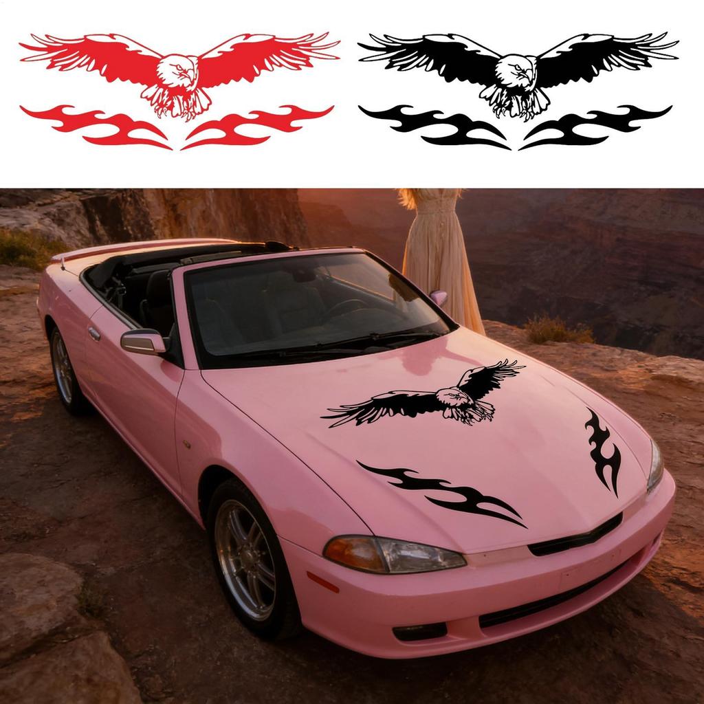 Car Stickers UV-Resistant Adhesive Eagle Pattern Decor UV-Resistant Eagles Decal For Car For Vehicles Auto Truck Hood DIY
