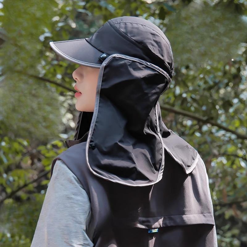 Летняя уличная шляпа от солнца Мужская шляпа для рыбалки Защита от УФ-лучей Защита шеи Защита от солнца Велосипедная шляпа для пеших прогулок и альпинизма Тонкая