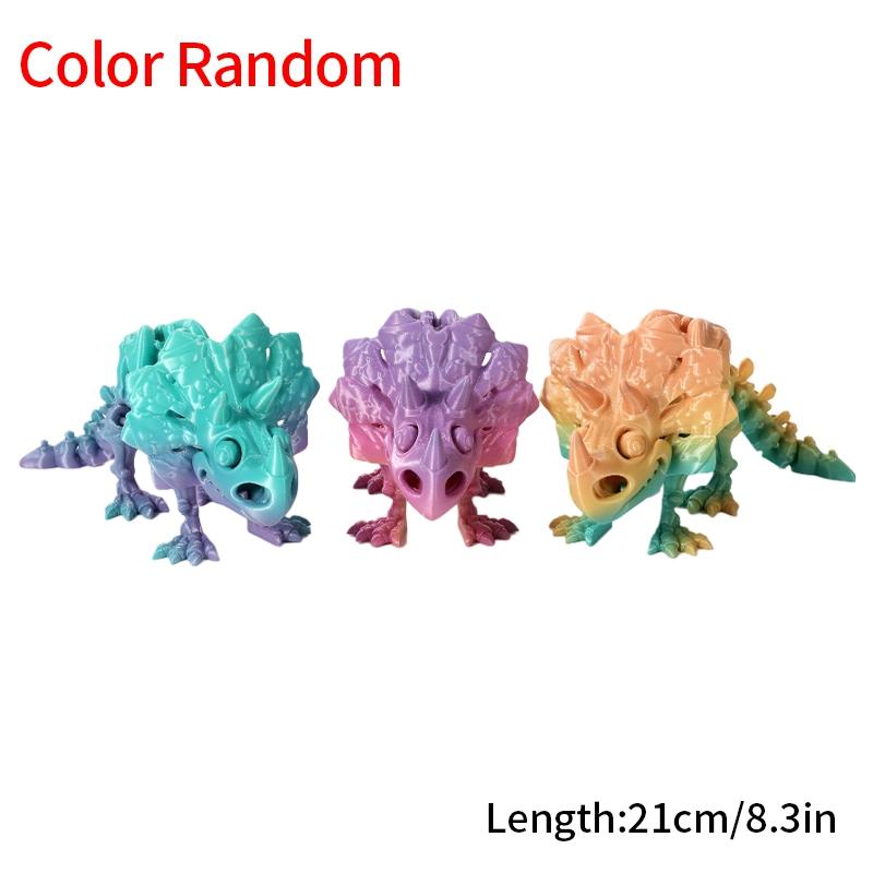 3D-печатный китайский дракон, вращающиеся драконы, детские подарки, реалистичная статуя дракона, ландшафтное украшение, печатные фигурки животных