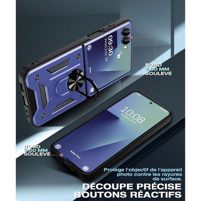 Coque de protection - BOOLING - pour Samsung Galaxy Z Flip 7 - Robuste - Anneau rotatif - 2 Verres Trempés